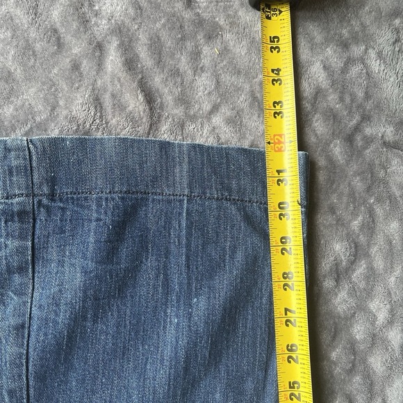 Wrangler Premium Patch Thick Stitch Western Rodeo Blue Denim Jeans Womens 5/6X34 - Picture 8 of 11